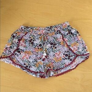 Cynthia Rowley Floral Pajama Short 100% Cotton Medium NWOT